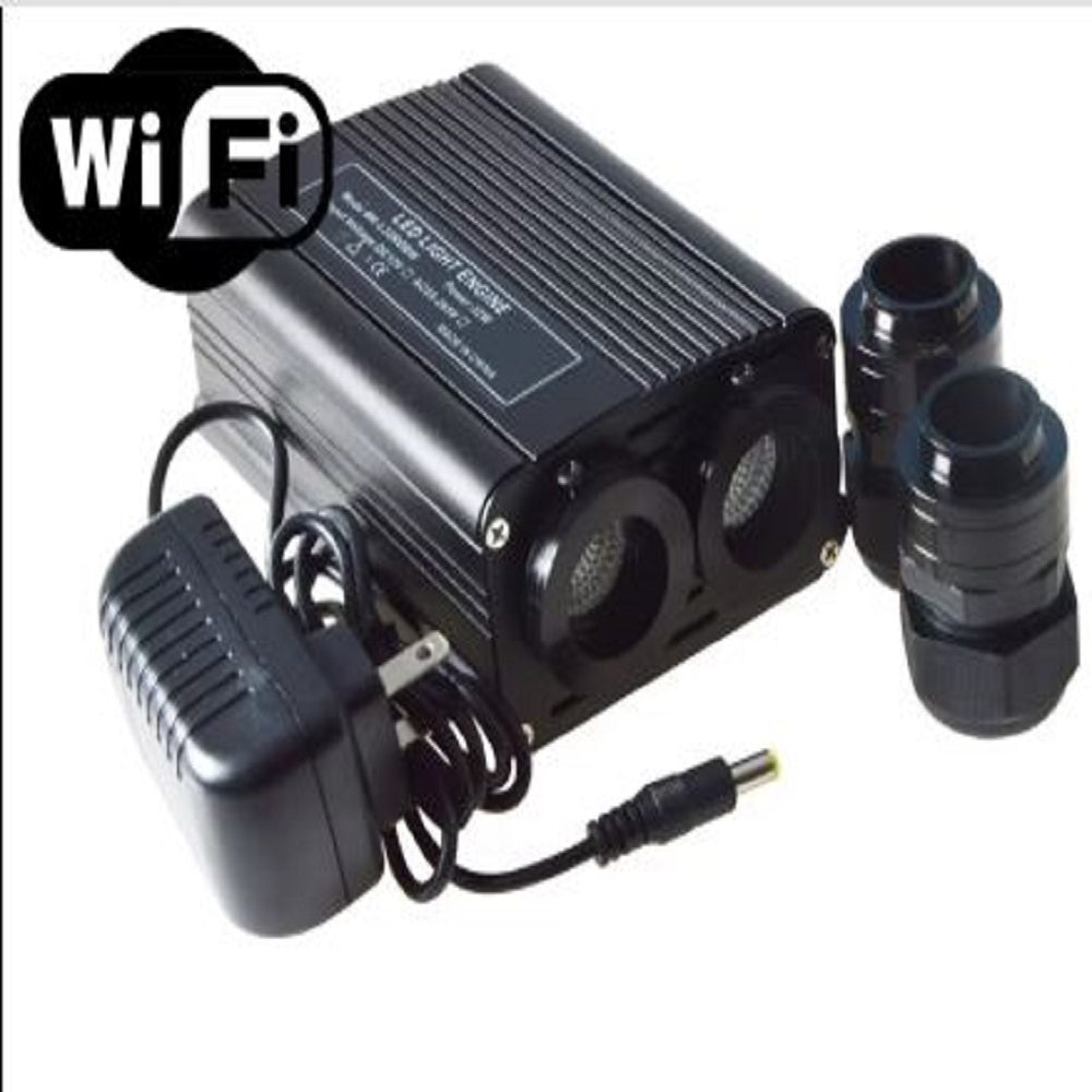 WiFi ALEXA 32W RGBW LED Fiber Optic Lighting App & Voice Control Optical Fiber Source for Alexa-optic fiber-Lighting Hub-CloudSale