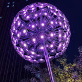 LED RGB dandelion lamp outdoor waterproof IP65 optical fiber lamp garden decorative lamp