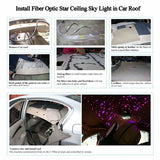 16W Fiber Optic Star Ceiling Light Kit RGBW APP+Music Control Sound Sensor Light Source with 28key RF Musical Remote and Fiber Cable 300pcs 0.75mm/1MM/1.5MM 9.8ft/3m for car and Home-Optic Fiber Light Kit-Lighting Hub-Lighting Hub