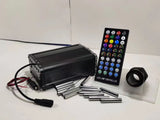 18W Twinkle + Shooting/12ports RGBW APP+ Remote Control Optical Fiber Light Engine For Car & home