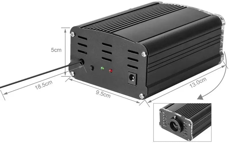 18W Twinkle + Shooting/12ports RGBW APP+ Remote Control Optical Fiber Light Engine For Car & home-light engine-Lighting Hub-Lighting Hub