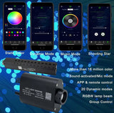 16W RGBW Meteor Fiber Optic Light shooting Star Ceiling Lighting Kits Music Mode APP Remote Sensory Car Use Home Interior Decoration 550pcs 9.8ft Fiber Cables-Optic Fiber Light Kit-Lighting Hub-Lighting Hub
