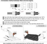 16W RGBW Meteor Fiber Optic Light shooting Star Ceiling Lighting Kits Music Mode APP Remote Sensory Car Use Home Interior Decoration 550pcs 9.8ft Fiber Cables-Optic Fiber Light Kit-Lighting Hub-Lighting Hub