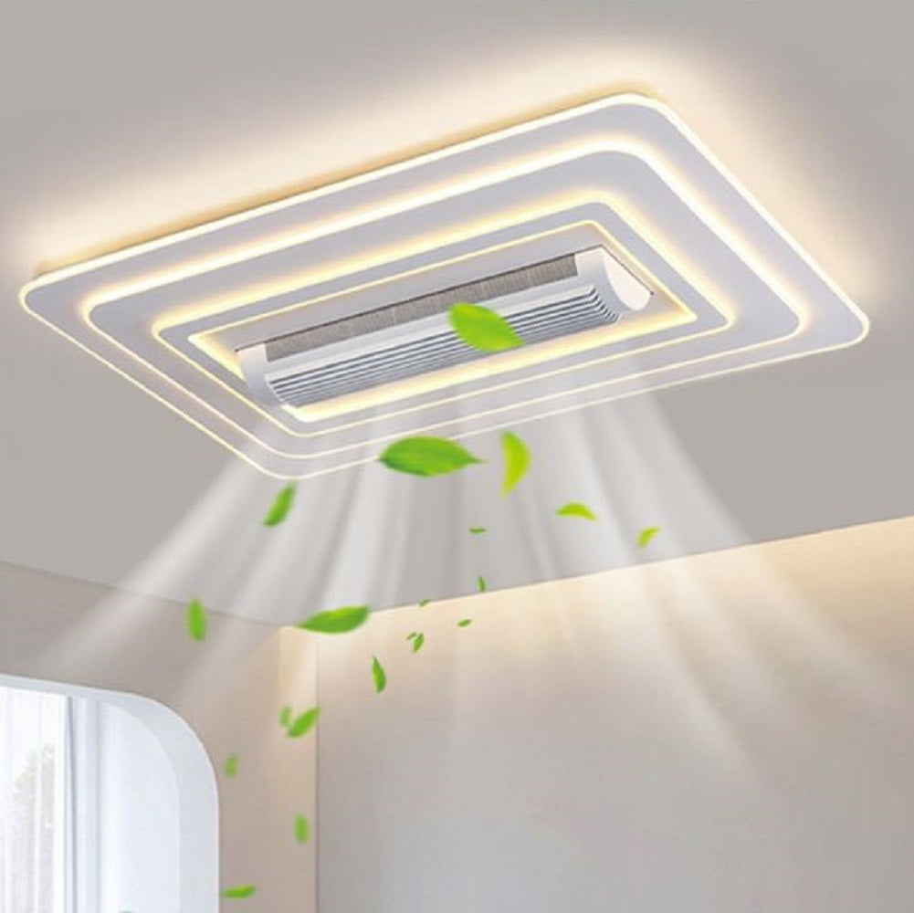 Modern High CRI White LED Lamp Hot Selling Off-Grid Remote Control Ceiling Fan With DC Bladeless Bedrooms 220v Iron Motor With Bluetooth Speaker-Other Interior Accessories-Lighting Hub-Lighting Hub