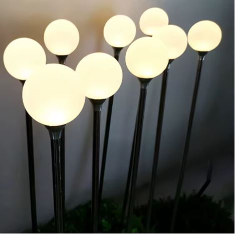 Street Park Garden Decorative 12V Led Fiber Optic Reed Flower Light for Landscape Flower Light Decorative Lights (Pack of 10 With Driver)-Garden Light-Lighting Hub-Lighting Hub