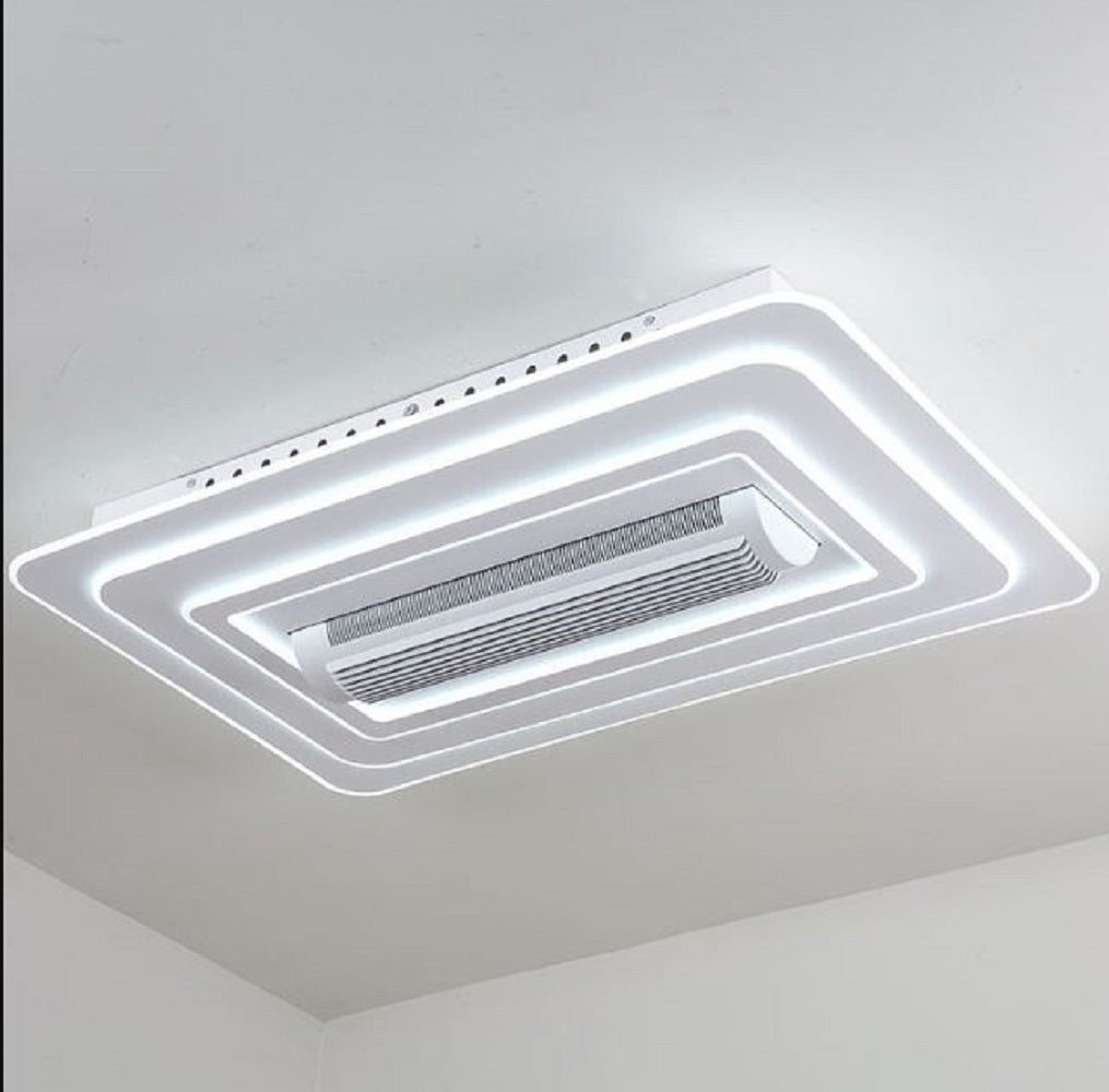 Modern High CRI White LED Lamp Hot Selling Off-Grid Remote Control Ceiling Fan With DC Bladeless Bedrooms 220v Iron Motor With Bluetooth Speaker-Other Interior Accessories-Lighting Hub-Lighting Hub