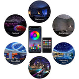 Ceiling Light Kit, 16W Rgbw App + Remote Control Fibre Optic Light, with 380 Pieces 0.75Mm 3M Fibres+28Key Rf Remot-Optic Fiber Light Kit-Lighting Hub-Lighting Hub