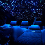 16WApp+ Remote Twinkle Fiber Optic Light Kit 16.4ft/5m 0.5MM-250Pcs, 0.75MM-300Pcs, 1MM-30Pcs, 1.5MM-20Pcs for Car Starlight and Home(600Pcs/5Meter)