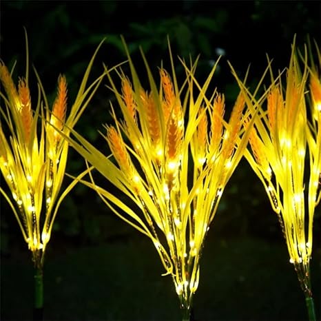 Modern and Stylish Wheat Light Flower Lights for Garden Decoration Patio Decoration Wedding Decoration (Pack of 10 with driver)-Garden Light-Lighting Hub-Lighting Hub