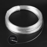 End Glow PMMA Fiber Optic Cable, 0.5MM, 500M Roll, for Star Sky Ceiling LED Light, Car and Home Use