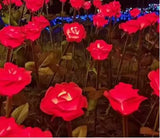 Stylish Garden Light Led Decoration Rose Lamp Outdoor Light Colourful Flower Landscape Courtyard Lawn Light(Pack of 10 With Driver)