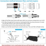 16W 380pcs 9.8ft Car Use Bluetooth RGBW LED Fiber Optic Star Ceiling Headliner Light Kit APP+Remote Music Mode Optical Fiber+Adapter for Car/Ceiling-Optic Fiber Light Kit-Lighting Hub-Lighting Hub
