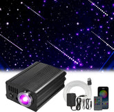 16W Light Engine Twinkle/Shooting App+ Remote Fiber Optic Light Kit 9.8ft/3m Length 0.5MM-250pcs, 0.75MM-500Pcs, 1MM-30pcs, 1.5MM- 20pcs for Car Starlight and Home(800Pcs/3Meter)