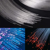 End Glow PMMA Fiber Optic Cable, 0.5MM, 500M Roll, for Star Sky Ceiling LED Light, Car and Home Use