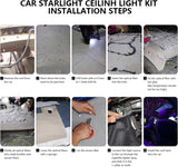 16WApp+ Remote Twinkle Fiber Optic Light Kit 16.4ft/5m 0.5MM-250Pcs, 0.75MM-300Pcs, 1MM-30Pcs, 1.5MM-20Pcs for Car Starlight and Home(600Pcs/5Meter)