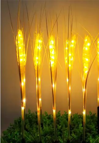 Event Holiday Lighting Wedding Decoration Fabric Led Wheat Reed Spike Led Garden Light (Pack of 10 with Driver)-Garden Light-Lighting Hub-Lighting Hub