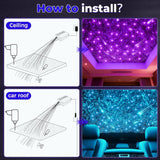 16W Light Engine Twinkle/Shooting App+ Remote Fiber Optic Light Kit 9.8ft/3m Length 0.5MM-250pcs, 0.75MM-500Pcs, 1MM-30pcs, 1.5MM- 20pcs for Car Starlight and Home(800Pcs/3Meter)