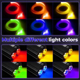 32Watt App+ Remote Twinkle Fiber Optic Light Kit 16.4ft/5m 0.5MM-500Pcs, 0.75MM-600Pcs, 1MM-60Pcs, 1.5MM-40Pcs for Car Starlight and Home(1200Pcs/5Meter)