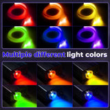16W Light Engine Twinkle/Shooting App+ Remote Fiber Optic Light Kit 9.8ft/3m Length 0.5MM-250pcs, 0.75MM-500Pcs, 1MM-30pcs, 1.5MM- 20pcs for Car Starlight and Home(800Pcs/3Meter)