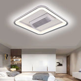 New Smart Home Lights Bladeless Fan LED Ceiling Light Voice Controller + Dimming and CCT Change