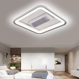 New Smart Home Lights Bladeless Fan LED Ceiling Light Voice Controller + Dimming and CCT Change