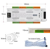 32 Channel Pir Motion Sensor DC12V 24V 500W Smart Led Stair Induction Controller Adjustable Step Light System