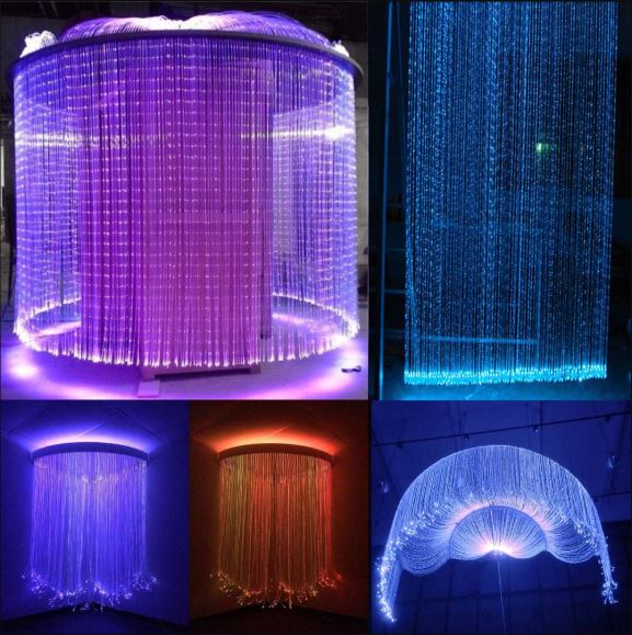 0.75MM 8858ft(2700m) Diameter 0.03in Sparking Sparkle Fiber Roll Sensory Side Waterfall Curtain Lighting-Sparkle Fiber-Lighting Hub-Lighting Hub