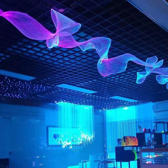 LED Fiber Optic Mesh Ceiling & Wall Light Kits For Party Decoration (10-meter mesh + remote)-Fiber Optic Mesh-Lighting Hub-Lighting Hub