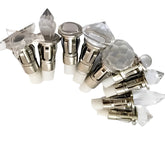 Metal & Crystal Fiber Optic End Fittings For End Glow Fibre Optical Starry Sky Star Lights Starlight Ceiling Lighting Decoration (Pack Of 10)