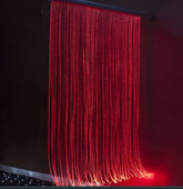 16W RGBW Fiber Optic Curtain Lights Kit Flash Waterfall Effect For Kids Sensory Room & Home Décor