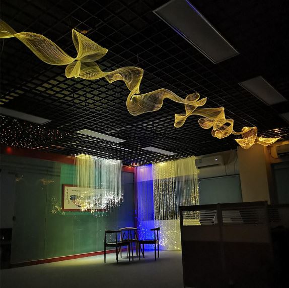LED Fiber Optic Mesh Ceiling & Wall Light Kits For Party Decoration (10-meter mesh + remote)-Fiber Optic Mesh-Lighting Hub-Lighting Hub