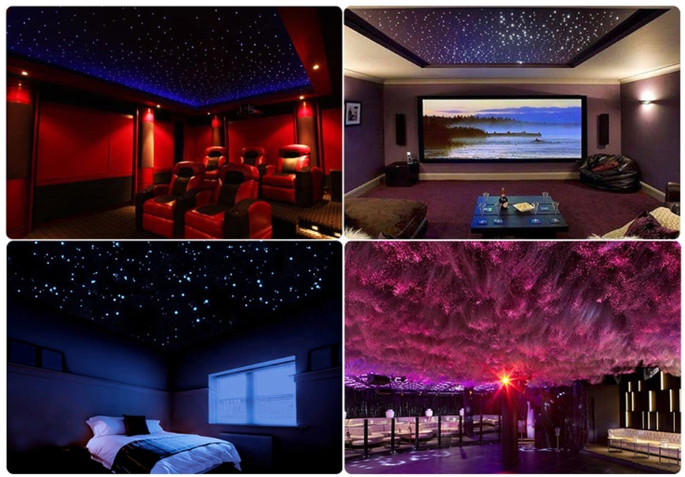 16W RGBW Fiber Optic Starry Sky Ceiling Decoration Twinkle Fiber Optic Light with Touch and APP Control Car or Home Use(Fiber not including)-light engine-Lighting Hub-Lighting Hub