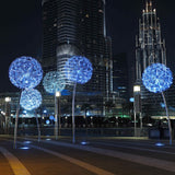 LED RGB dandelion lamp outdoor waterproof IP65 optical fiber lamp garden decorative lamp