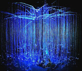 2MM 1148ft(350m) Diameter 0.08in(2mm) Sparking Sparkle Fiber Roll Sensory Side Waterfall Curtain Lighting