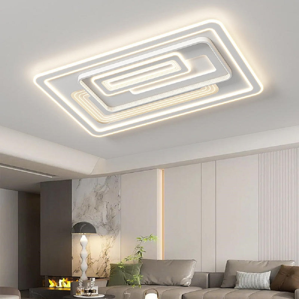 Modern Simple Led Ceiling Lights Living Room Bedroom Dimmable Ceiling Light Round Square Rectangle Acrylic Ceiling Lamp-Other Interior Accessories-Lighting Hub-Lighting Hub