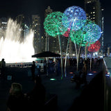 LED RGB dandelion lamp outdoor waterproof IP65 optical fiber lamp garden decorative lamp