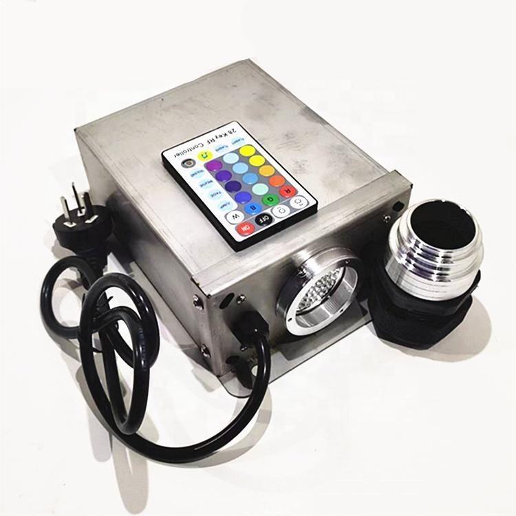 Mini 45W LED Fiber Optic Light Engine, Water-Resistant RGB Light Source with Sound Activation for Outdoor Trees, Pools, Indoor Waterfalls, Aquariums, Halloween & Christmas Decor-light engine-Lighting Hub-Lighting Hub
