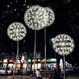 LED Warm White dandelion lamp outdoor waterproof IP65 optical fiber lamp garden decorative lamp