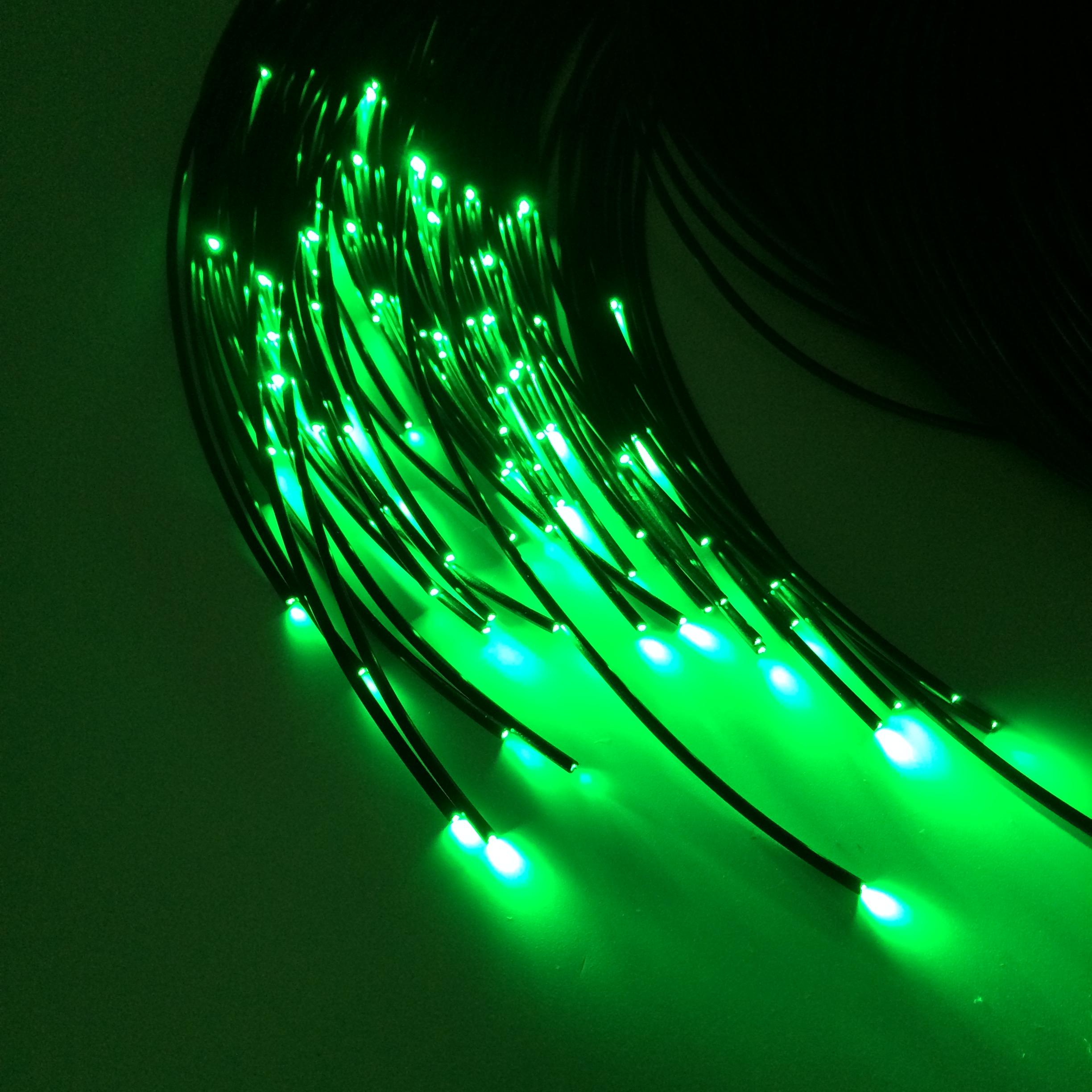 1.5 mm 500m Underground Fiber Optic Lighting For Swimming Pool-Black Jacket Fiber-Lighting Hub-Lighting Hub
