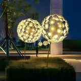 LED Warm White dandelion lamp outdoor waterproof IP65 optical fiber lamp garden decorative lamp