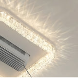 Smart Bladeless LED Ceiling Fan Light with Voice Control, Bluetooth Speaker & Modern Crystal Design