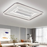 Decorative Ceiling Light Frame Crystal Border False Ceiling LED Panel Light For Living Room