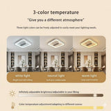 New Smart Home Lights Bladeless Fan LED Ceiling Light Voice Controller + Dimming and CCT Change