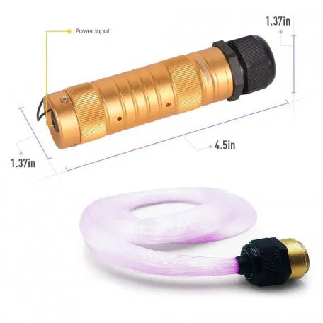 Smart Bluetooth LED Fiber Optic Lights Kit for Car Use/Ceiling Star Lighting, 380 Pieces 9.8f 0.03in Optical Fiber with 7W RGBW Smart Light Engine (APP+ Remote)-Optic Fiber Light Kit-Lighting Hub-Lighting Hub