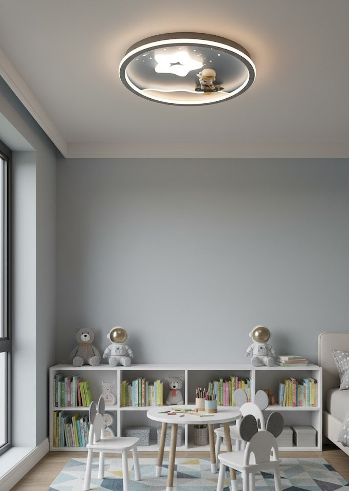 Modern LED Ceiling Light Aeroplane Shaped Lamp for Kids Bedroom AC Powered Indoor Mounted Lamp with Eye-Caring Surface-Other Interior Accessories-Lighting Hub-Lighting Hub