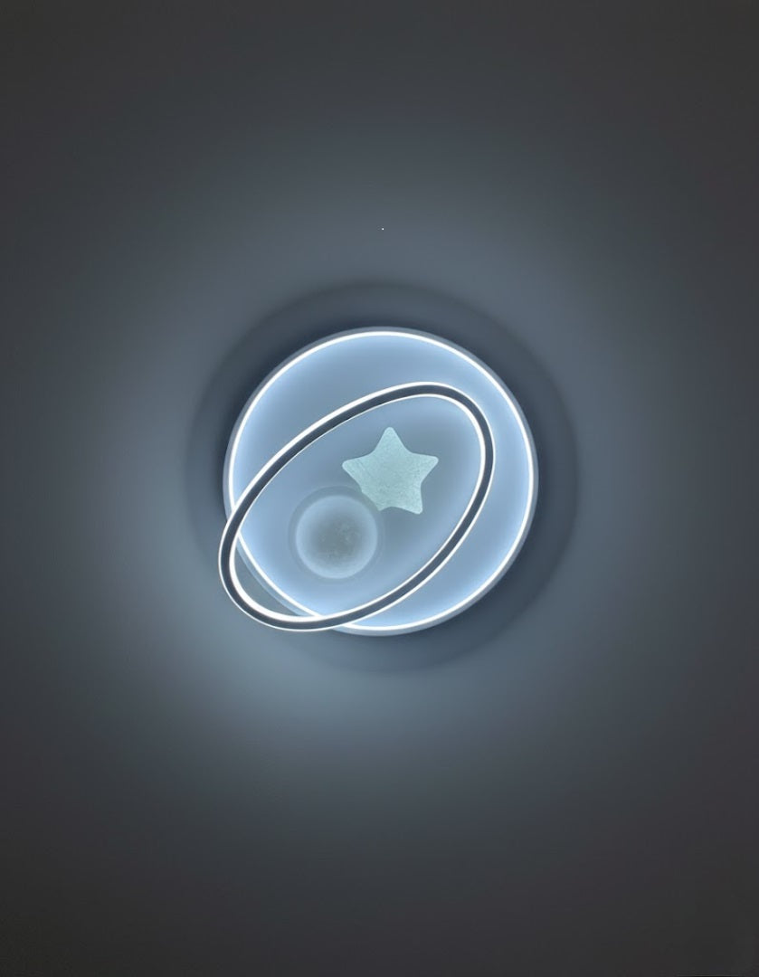 LED Ceiling Light Acrylic Star/Ball Round Indoor Lamp Two-color Iron Base Lamp Surface Mounted for Bedroom Hotel Office-Other Interior Accessories-Lighting Hub-Lighting Hub