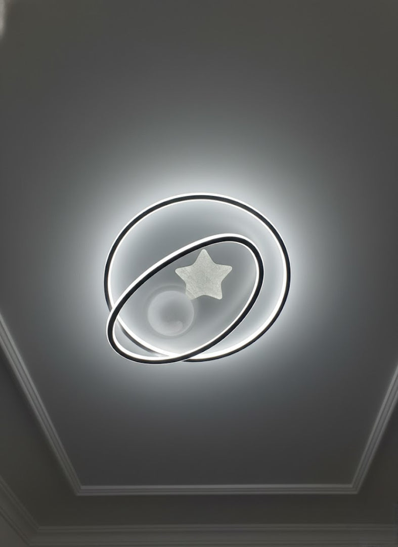 LED Ceiling Light Acrylic Star/Ball Round Indoor Lamp Two-color Iron Base Lamp Surface Mounted for Bedroom Hotel Office-Other Interior Accessories-Lighting Hub-Lighting Hub