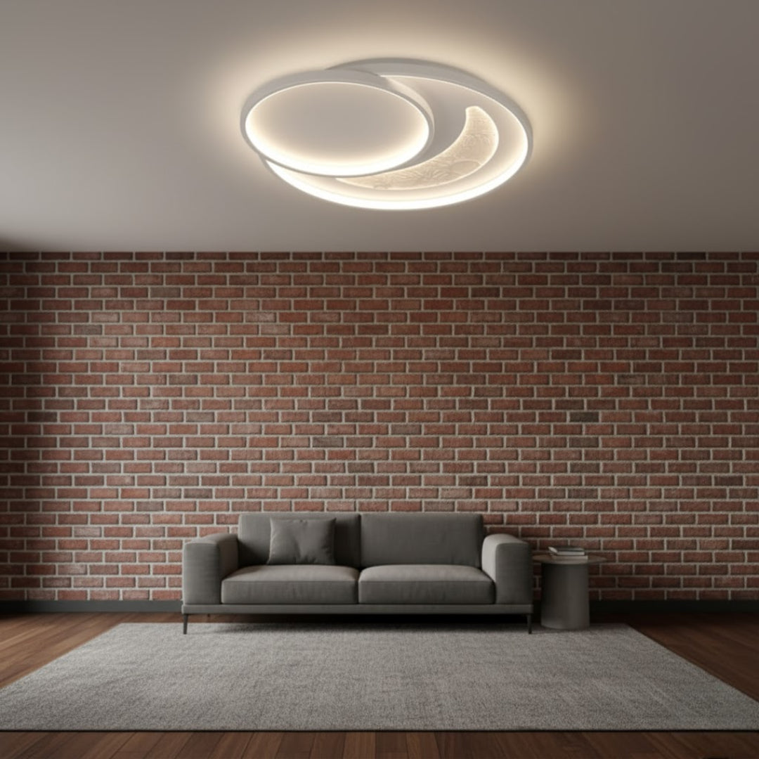 Modern Minimalist Cream Style Ceiling Lamp Home Decorate Surface Mounted Smart Living Room Bedroom Led Acrylic Ceiling Light-Other Interior Accessories-Lighting Hub-Lighting Hub
