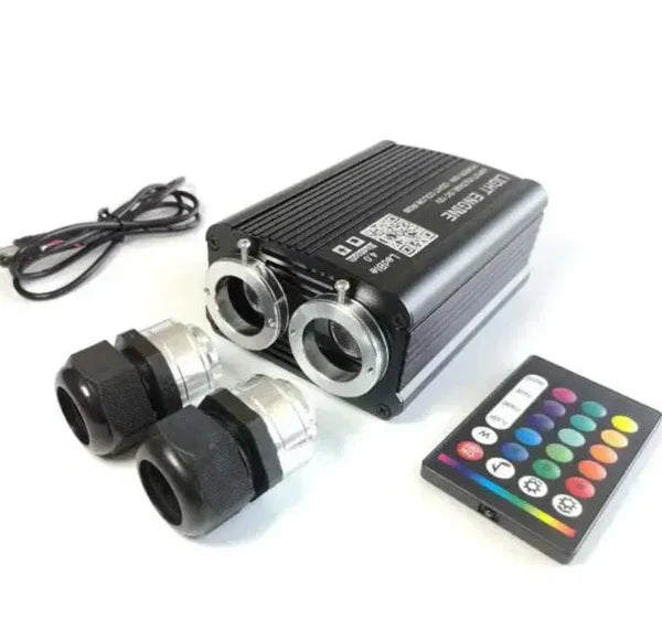32Watt Twinkle 2 source Rgbw Led Fiber Optic Star Ceiling Light Engine Machine App Control for Car & Home Roof Decoration