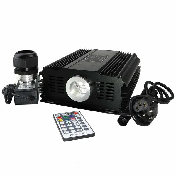 45W, DMX512 LED RGB Light Source with 28 Key Remote Control For Fiber Optic Lighting Star Ceiling Machine